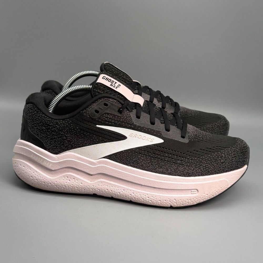 Brooks Ghost Max 2 Women's 11 Black Orchid Ice Lace Athletic Running Sneakers